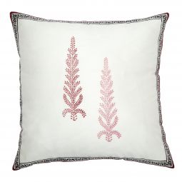 Juniper Pillow Cover - Ivory/Wine